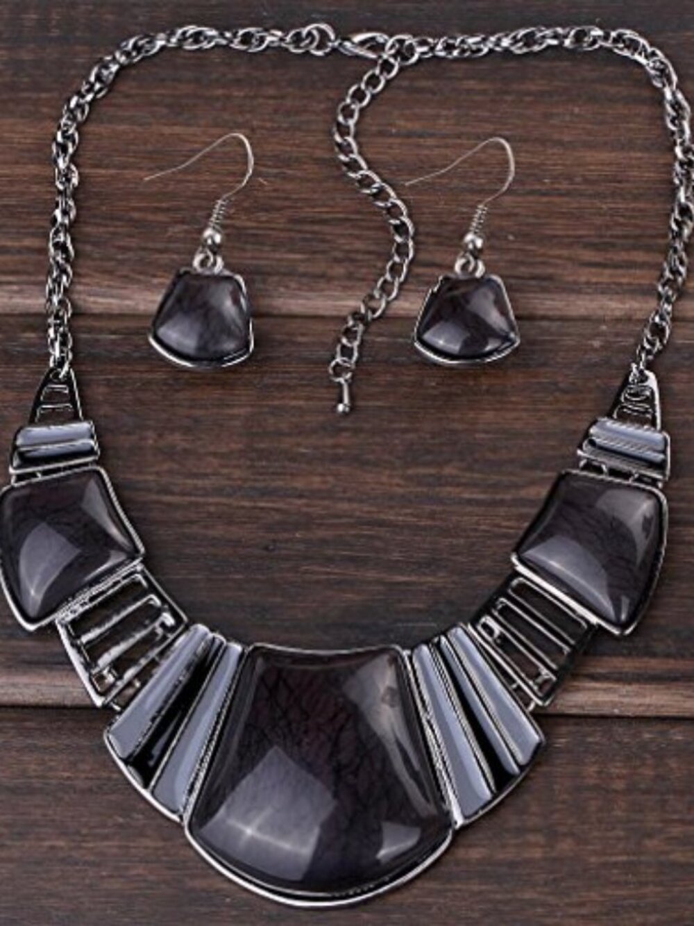 Vintage Ethnic Tibetan Sliver Turquoise Bib Collar Earrings‎ Necklace Jewelry